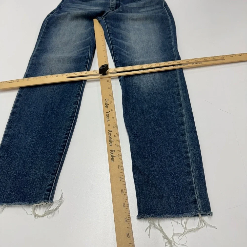 Sanctuary Jeans‎ Women 25 Blue Social Ankle Skinny Denim Raw Hem Boho Indie